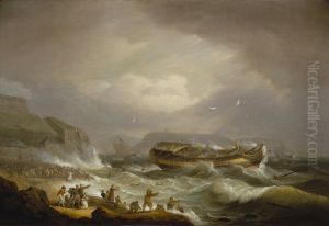 The Wreck of the East Indiaman 'Dutton' in Plymouth Sound, 26 January 1796