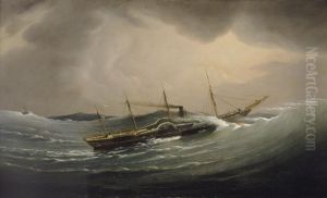 The 'Great Western' riding a tidal wave, 11 December 1844 The 'Great Western' riding a tidal wave, 11 December 1844
