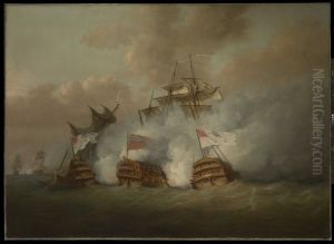 The 'Brunswick' and the 'Vengeur du Peuple' at the Battle of the First of June, 1794 by Nicholas Pocock
