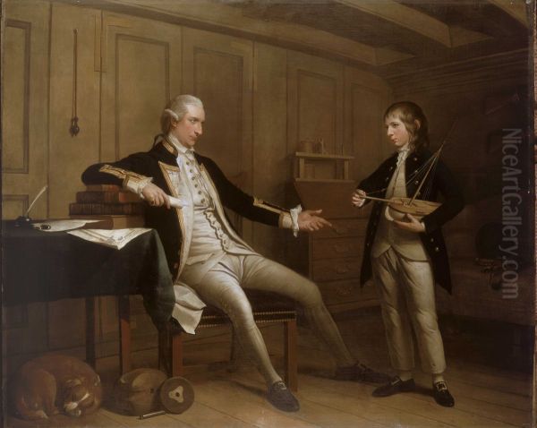 Captain John Bentinck, 1737-75, and his son, William Bentinck, 1764-1813 - view 1