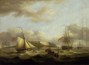 A Cutter Passing Astern of a Frigate A Cutter Passing Astern of a Frigate