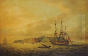 The East Indiaman 'Hindustan' at anchor