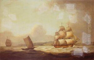 The East Indiaman 'Hindustan' in a breeze in the East Indies