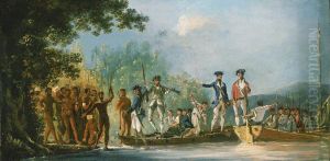 'The Landing at Mallicolo [Malakula], one of the New Hebrides' by William Hodges