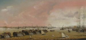 Prison hulks in Portsmouth Harbour