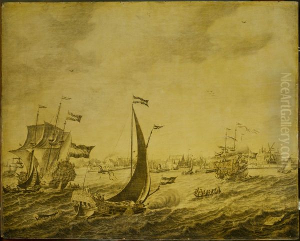 Shipping off Delftshaven - view 1