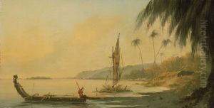 'View from Point Venus, Island of Otaheite [Tahiti]' by William Hodges