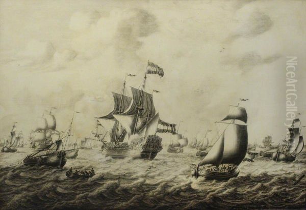 Dutch herring fleet - view 1