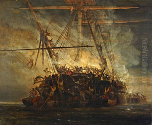 Cutting out the 'Chevrette', 21 July 1801 Cutting out the 'Chevrette', 21 July 1801