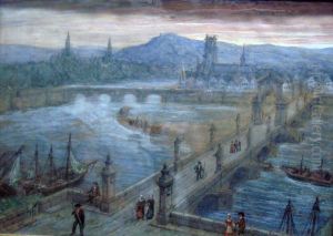 Promenade Sur Le Pont by Philippe-Marie Chaperon