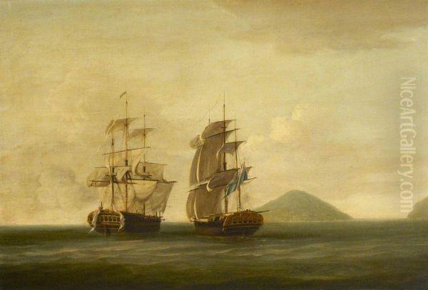 HMS Pearl Capturing the Esperance, 30 September 1780 - view 1