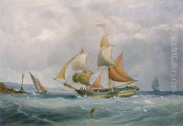 A Trading Brig Entering the Bristol Avon - view 1