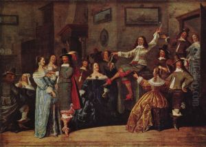Lustige Gesellschaft by Dirck Hals