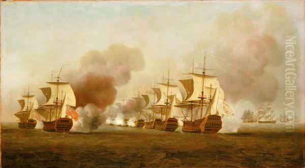 End of Knowles' action off Havana, 1 October 1748 - view 1