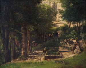 The Spring of Leri in Chassagne by Gustave Courbet