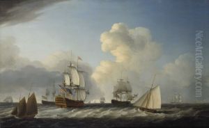 The 'St George' with other vessels by Dominic Serres