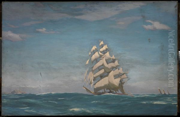 The clipper Cutty Sark - view 1