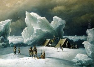 Captain Markham's most northerly encampment by Richard Bridges Beechey