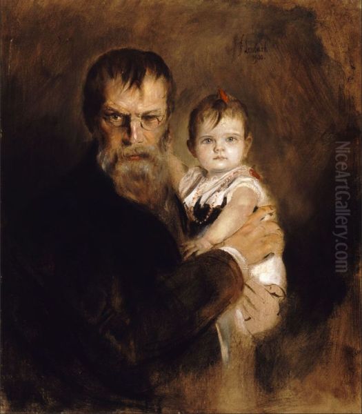 Portrait of master with her daughter - view 1