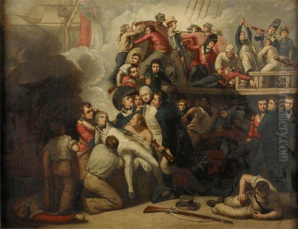 The death of Nelson at the Battle of Trafalgar, 21 October 1805 - view 1