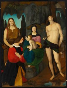 Virgin and Child with Saint John the Baptist, Saint Sebastian and the Donor Bassiano Da Ponte (The Lodi Madonna)