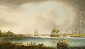 Men-of-War at Plymouth by Dominic Serres