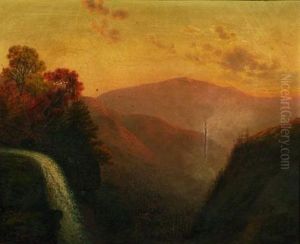 Mountain Waterfall, Autumn by Charles H. Chapin