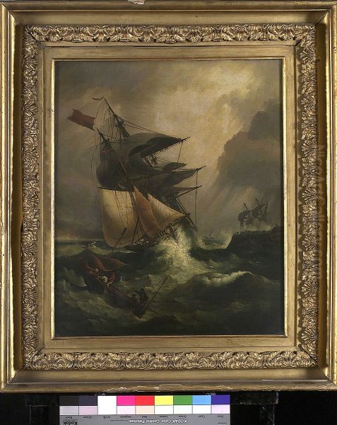 An American Ship in Distress - view 1