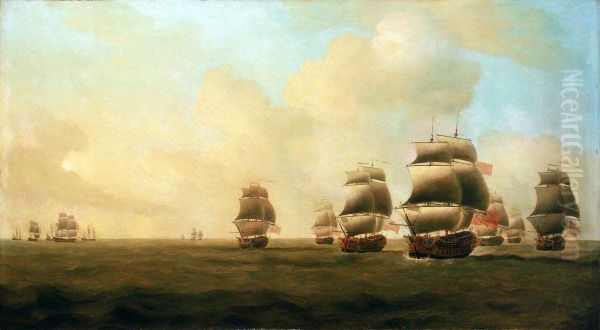 Beginning of Knowles' action off Havana, 1 October 1748 - view 1