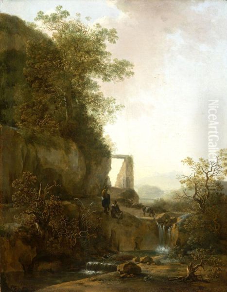 A Small Waterfall - view 1