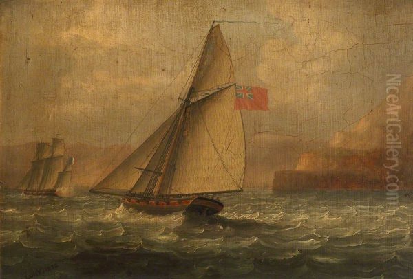 A Cutter Chasing a French Lugger - view 1