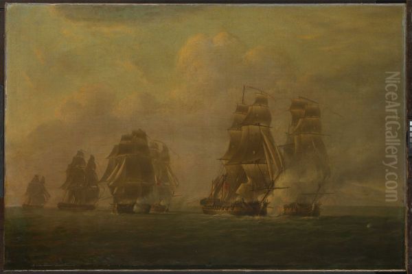 The Anson's Escape from five frigates, 12 October 1798 - view 1