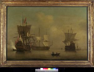 Three English Flagships Becalmed Three English Flagships Becalmed