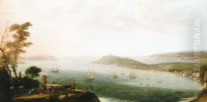 A View of Falmouth Harbour, circa 1678 by Hendrick Danckerts