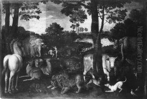 Adam and Eve in the Paradise Garden with Animals (The Fall of Adam)