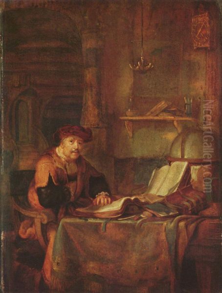 A Scholar in his Studio - view 1