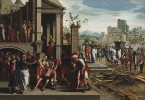 Saints Paul and Barnabas in Lystra by Master of Paulus and Barnabas