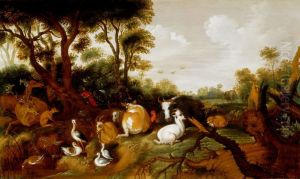 Orpheus Charming the Animals with his Music by Roelant Savery