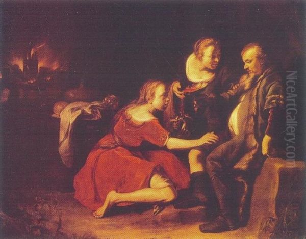 Lot and His Daughters - view 1
