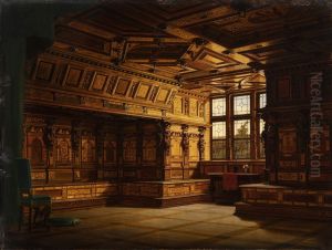 Prayer Room in Castle Gottorp of Schleswig-Holstein by Heinrich Anton Heger