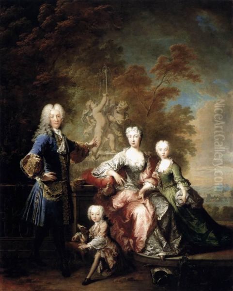 Portrait of Count Ferdinand von Plettenberg with his Family - view 1