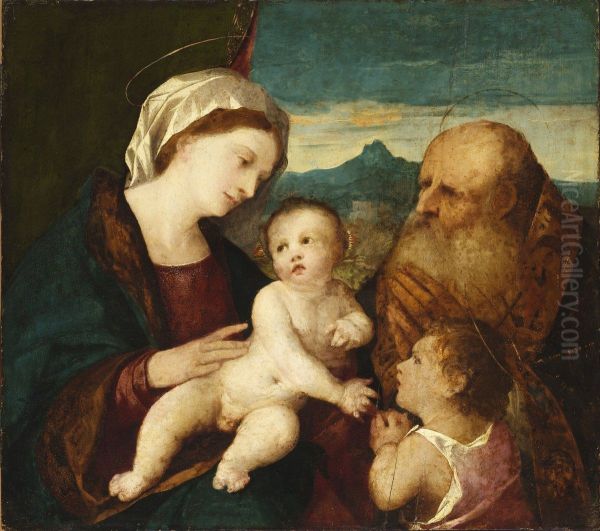 Madonna and Child with the Infant Saint John and a Bishop Saint - view 1