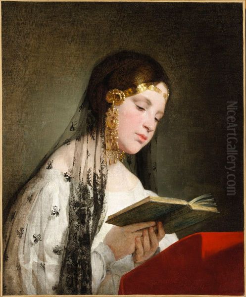 Woman reading - view 1