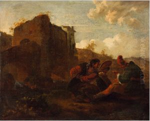 Vagabonds Playing Card in a Landscape