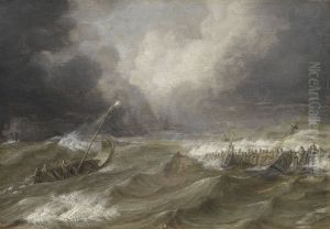 A Pink Approaching Shore by Jan Porcellis