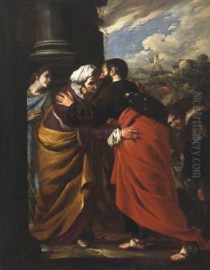 The Meeting of Saints Joachim and Anne at the Golden Gate in Jerusalem The Meeting of Saints Joachim and Anne at the Golden Gate in Jerusalem