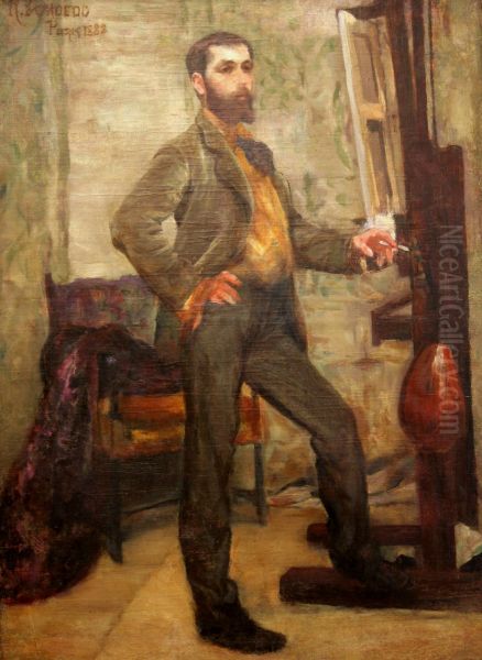 Portrait of the painter Decio Vilares - view 1