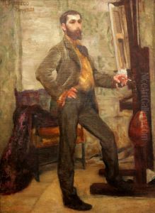 Portrait of the painter Decio Vilares by Rodolfo Amoedo