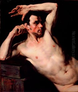 Male torso by Rodolfo Amoedo