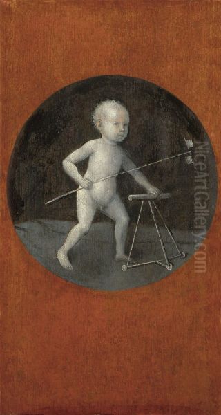 Lfr,"Enfant avec moulin a vent et deambulateur"label QS:Len,"Child with Pinwheel and Toddler's Chair"label QS:Lde,"Kind mit Windrad und Laufstuhl"label QS:Lmk,"Dete so vrtimuska i dubalka"label QS:Lnl,"Kind met windmolentje en looprek" - view 1